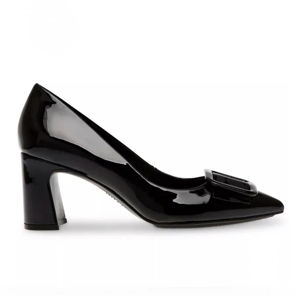 VGUC- Anne Klein ‘Bentley’ Buckle Block Heel Pump - Picture 2 of 13